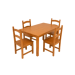 Juego De Comedor Corona Caramelo