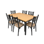 Juego de comedor Jade 6 sillas