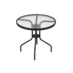 Mesa De Jardín Vidrio Redonda