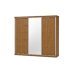Ropero South 3 Puertas Mdf Corredizo Con Espejo